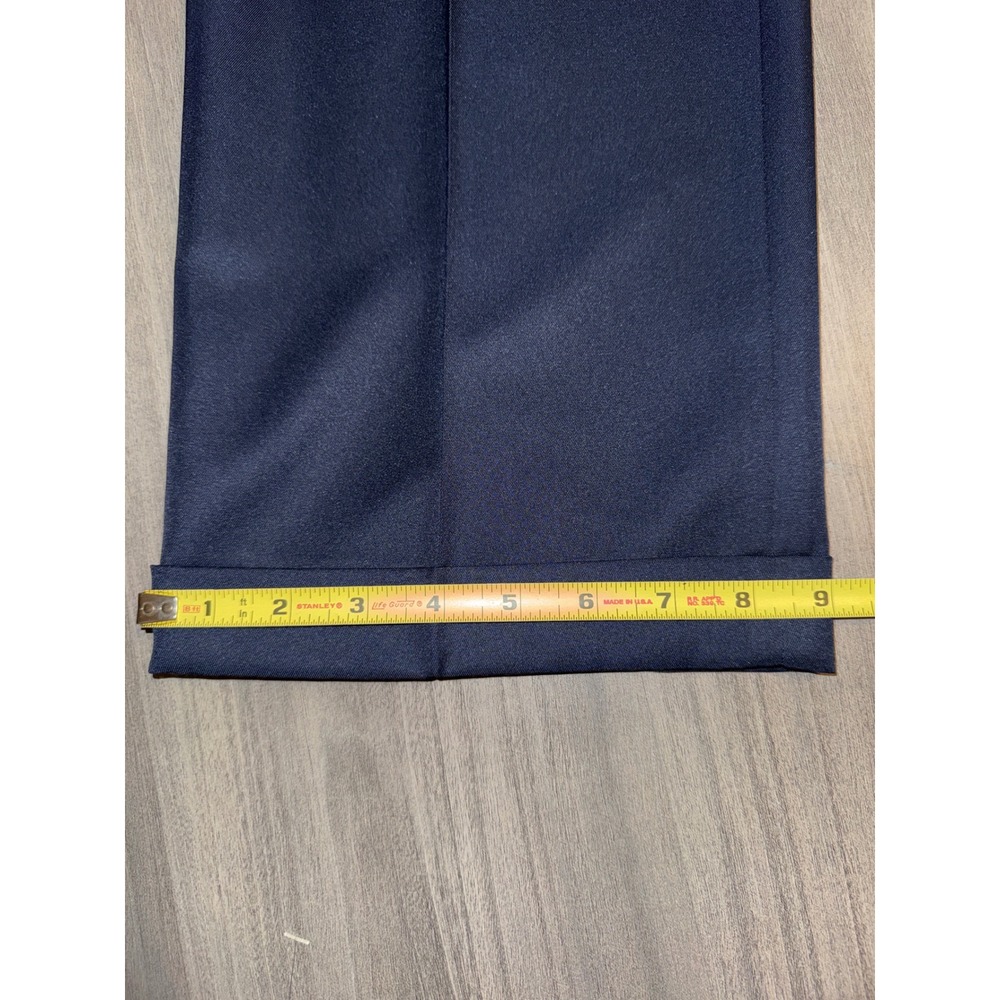 Perry Ellis Portfolio Mens Flex Stretch Classic Fit Dress Pants Navy 34x29 - Picture 4 of 6